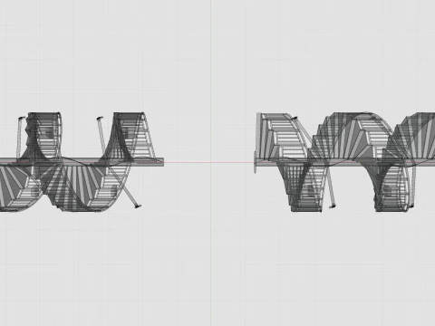 CARGO MODELS FOR TRUCK TRAILER-Spiral Stair Type-1 3D Model