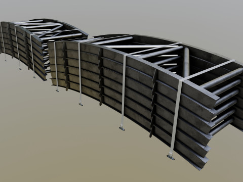 CARGO MODELS FOR TRUCK TRAILER-Bridge Modul Type-1 Model 3D