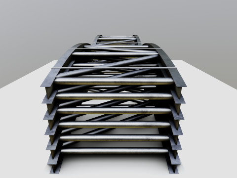 CARGO MODELS FOR TRUCK TRAILER-Bridge Modul Type-1 3D Model
