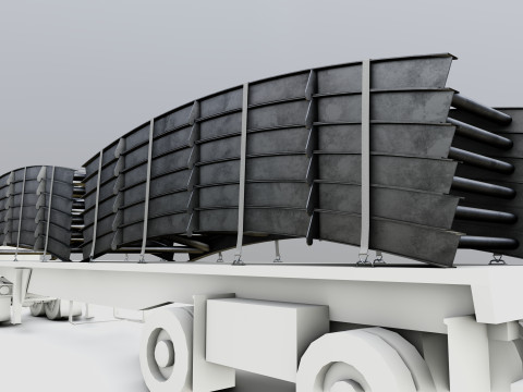 CARGO MODELS FOR TRUCK TRAILER-Bridge Modul Type-1 3D Model