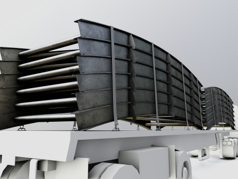 CARGO MODELS FOR TRUCK TRAILER-Bridge Modul Type-1 3D Model