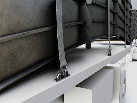 CARGO MODELS FOR TRUCK TRAILER-Bridge Modul Type-1 3D Model