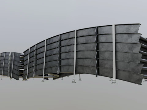 CARGO MODELS FOR TRUCK TRAILER-Bridge Modul Type-1 3D Model