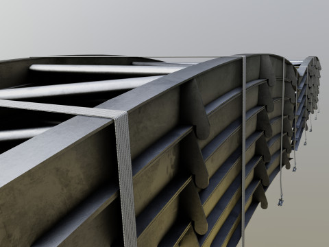 CARGO MODELS FOR TRUCK TRAILER-Bridge Modul Type-1 3D Model