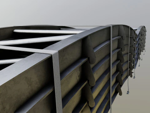 CARGO MODELS FOR TRUCK TRAILER-Bridge Modul Type-1 3D Model