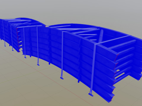 CARGO MODELS FOR TRUCK TRAILER-Bridge Modul Type-1 3D Model