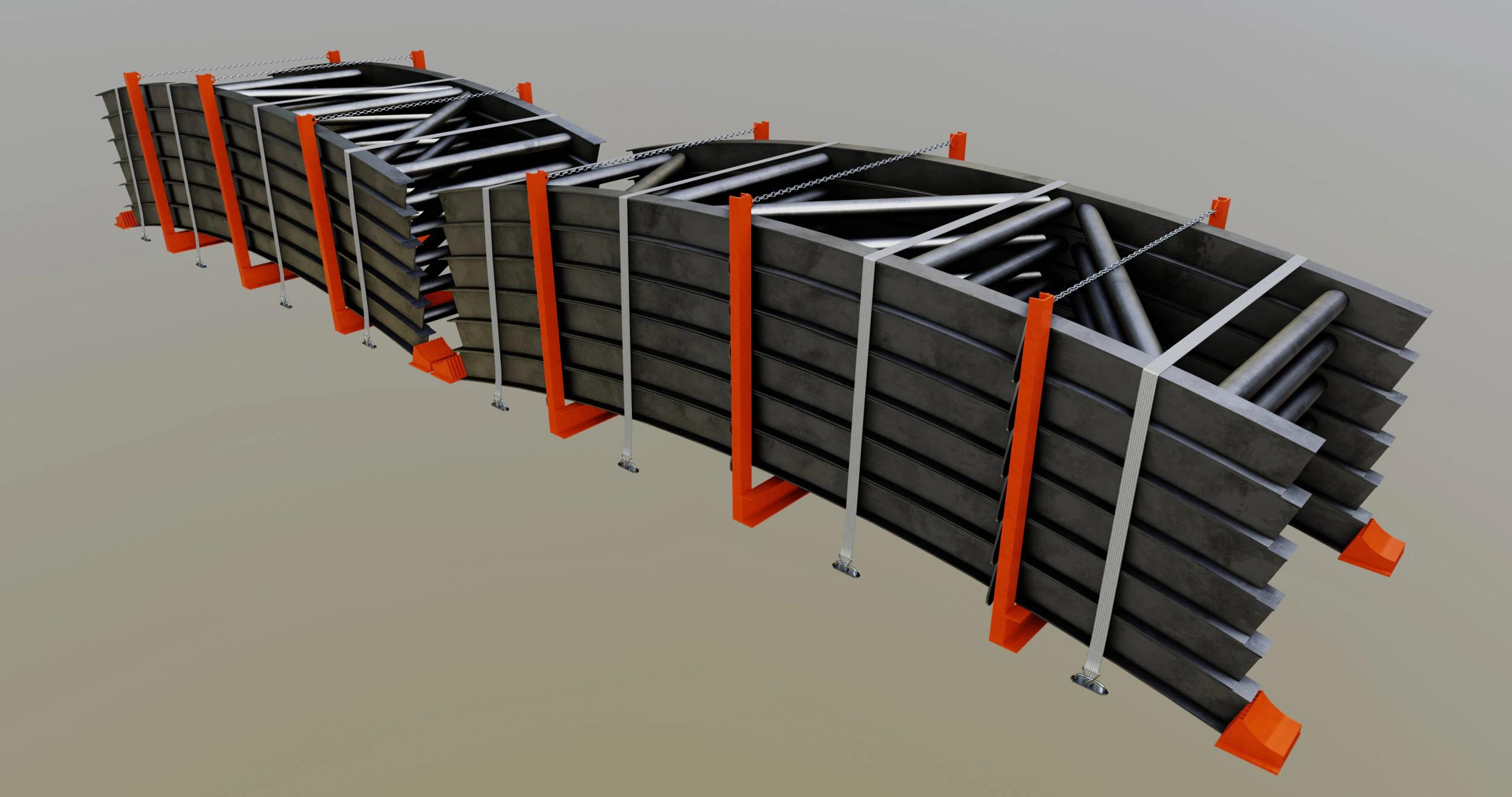 CARGO MODELS FOR TRUCK TRAILER-Bridge Modul Type-1-1 3D Model .c4d .max .obj .3ds .fbx .stl .blend