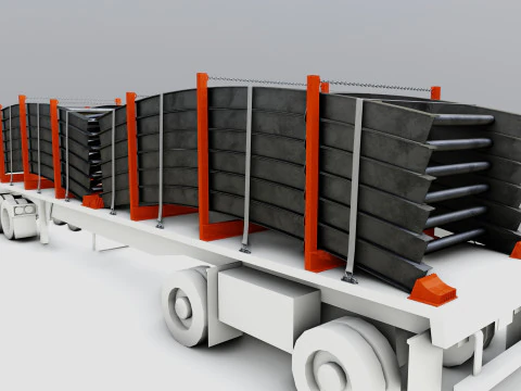 CARGO MODELS FOR TRUCK TRAILER-Bridge Modul Type-1-1 3D Model