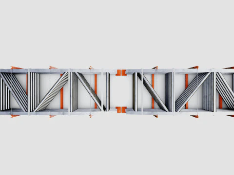 CARGO MODELS FOR TRUCK TRAILER-Bridge Modul Type-1-1 3D Model
