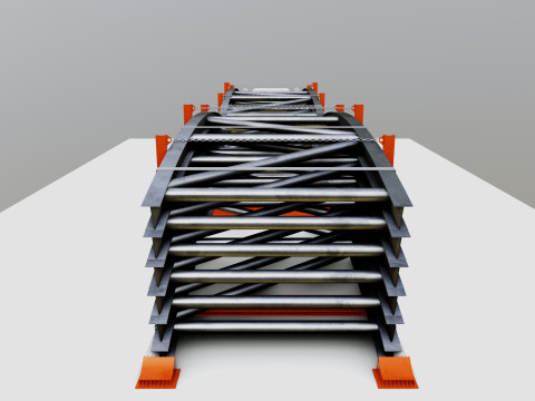CARGO MODELS FOR TRUCK TRAILER-Bridge Modul Type-1-1 Model 3D