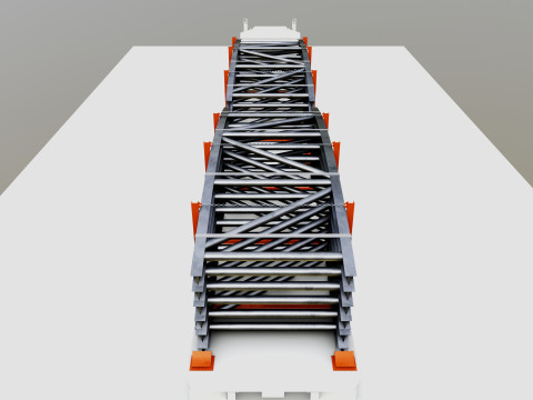 CARGO MODELS FOR TRUCK TRAILER-Bridge Modul Type-1-1 Model 3D