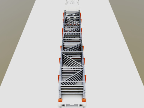 CARGO MODELS FOR TRUCK TRAILER-Bridge Modul Type-1-1 Model 3D