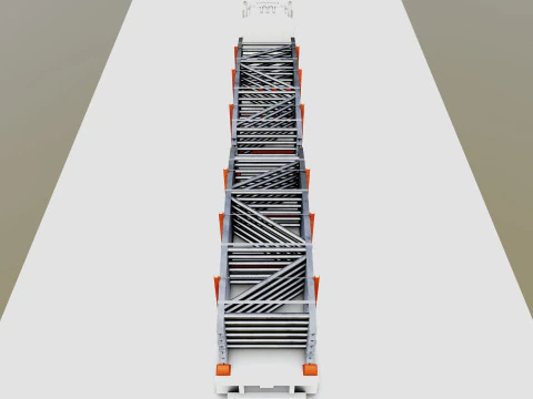 CARGO MODELS FOR TRUCK TRAILER-Bridge Modul Type-1-1 3D Model