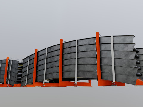 CARGO MODELS FOR TRUCK TRAILER-Bridge Modul Type-1-1 Model 3D