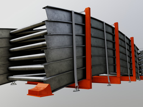 CARGO MODELS FOR TRUCK TRAILER-Bridge Modul Type-1-1 Model 3D