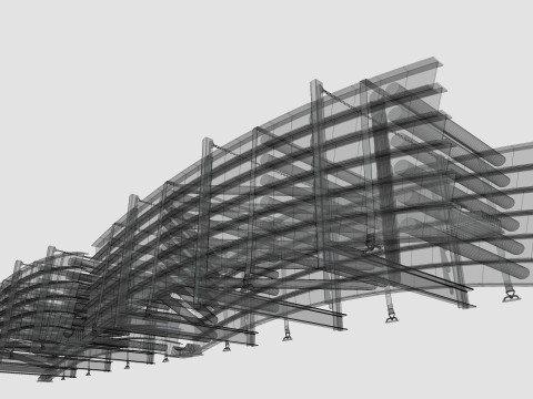 CARGO MODELS FOR TRUCK TRAILER-Bridge Modul Type-1-1 Model 3D