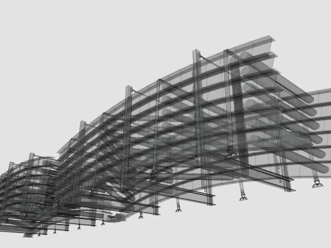 CARGO MODELS FOR TRUCK TRAILER-Bridge Modul Type-1-1 3D Model