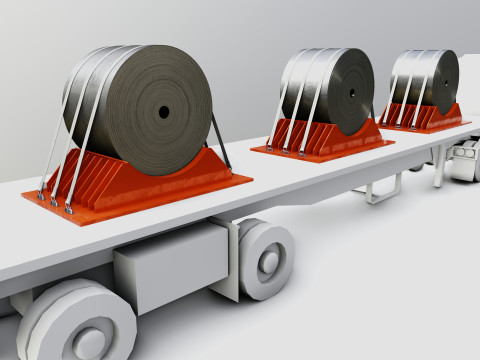 CARGO MODELS FOR TRUCK TRAILER-Roll Sheet Type-1 3D-Modell