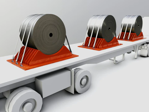 CARGO MODELS FOR TRUCK TRAILER-Roll Sheet Type-1 3D Model
