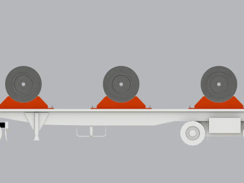 CARGO MODELS FOR TRUCK TRAILER-Roll Sheet Type-1 3D Model