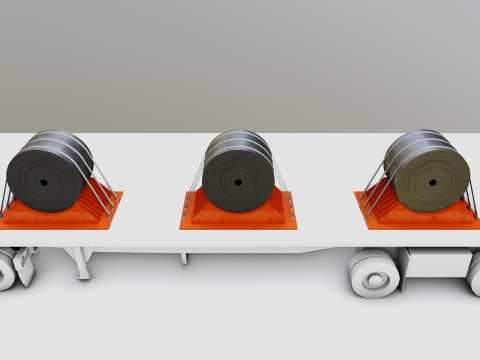 CARGO MODELS FOR TRUCK TRAILER-Roll Sheet Type-1 3D-Modell