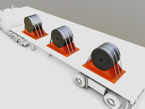 CARGO MODELS FOR TRUCK TRAILER-Roll Sheet Type-1 3D-Modell