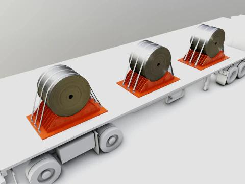 CARGO MODELS FOR TRUCK TRAILER-Roll Sheet Type-1 3D Model