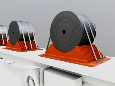 CARGO MODELS FOR TRUCK TRAILER-Roll Sheet Type-1 3D-Modell