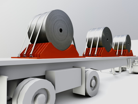 CARGO MODELS FOR TRUCK TRAILER-Roll Sheet Type-1 3D-Modell