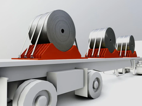CARGO MODELS FOR TRUCK TRAILER-Roll Sheet Type-1 3D Model