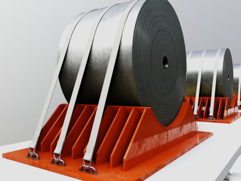 CARGO MODELS FOR TRUCK TRAILER-Roll Sheet Type-1 3D-Modell