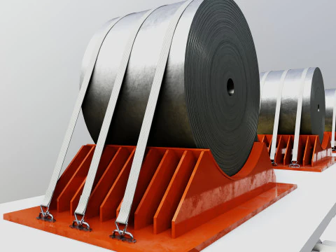 CARGO MODELS FOR TRUCK TRAILER-Roll Sheet Type-1 3D Model