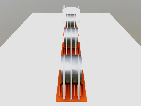 CARGO MODELS FOR TRUCK TRAILER-Roll Sheet Type-1 3D Model