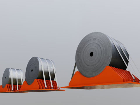 CARGO MODELS FOR TRUCK TRAILER-Roll Sheet Type-1 3D-Modell