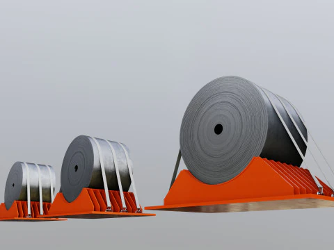 CARGO MODELS FOR TRUCK TRAILER-Roll Sheet Type-1 3D Model