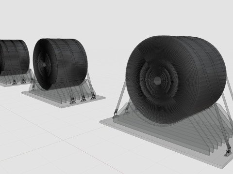 CARGO MODELS FOR TRUCK TRAILER-Roll Sheet Type-1 3D-Modell
