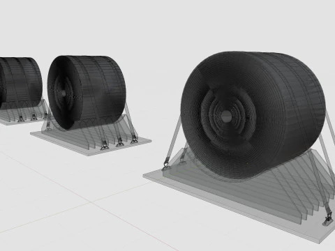 CARGO MODELS FOR TRUCK TRAILER-Roll Sheet Type-1 3D Model