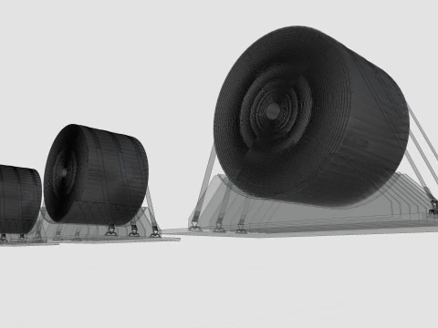 CARGO MODELS FOR TRUCK TRAILER-Roll Sheet Type-1 3D Model