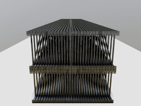 CARGO MODELS FOR TRUCK TRAILER-Roof Modul Type-4 3D Model