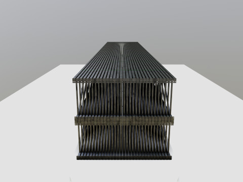 CARGO MODELS FOR TRUCK TRAILER-Roof Modul Type-4 3D Model