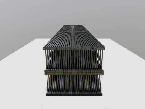 CARGO MODELS FOR TRUCK TRAILER-Roof Modul Type-4 3D Model