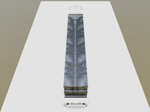 CARGO MODELS FOR TRUCK TRAILER-Roof Modul Type-4 3D Model