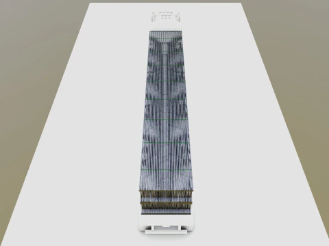 CARGO MODELS FOR TRUCK TRAILER-Roof Modul Type-4 3D Model