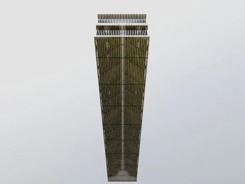 CARGO MODELS FOR TRUCK TRAILER-Roof Modul Type-4 3D Model