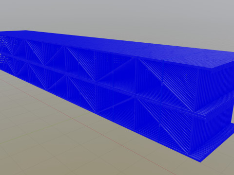 CARGO MODELS FOR TRUCK TRAILER-Roof Modul Type-4 3D Model