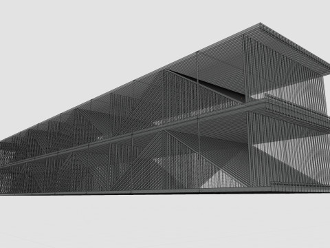 CARGO MODELS FOR TRUCK TRAILER-Roof Modul Type-4 3D Model