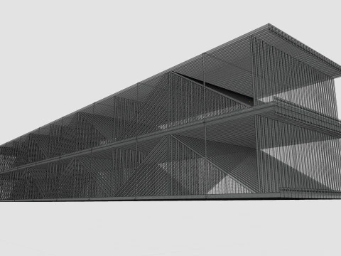 CARGO MODELS FOR TRUCK TRAILER-Roof Modul Type-4 3D Model