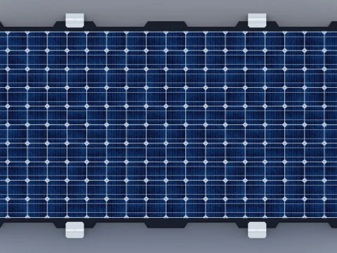 320W 1950x950x35mm New Frame Solar Panel 3D Model