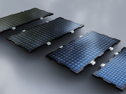 New Frame Solar Panel Collection Modelo 3D