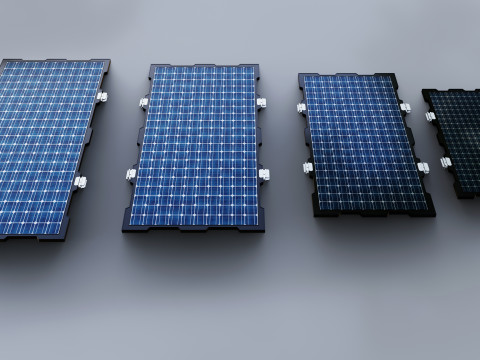 New Frame Solar Panel Collection Modelo 3D